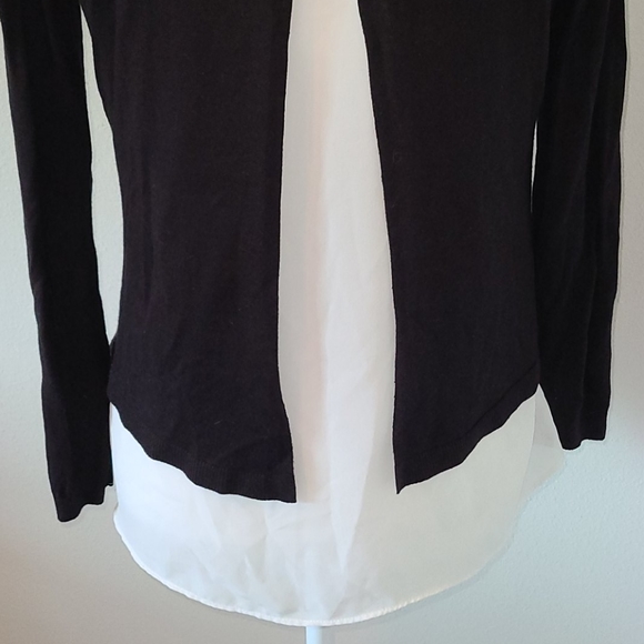 H&M black white split back sweater - Picture 4 of 9